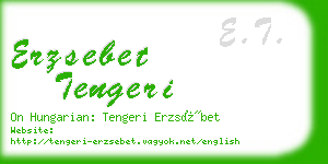 erzsebet tengeri business card